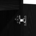 vidaXL Buffet avec tiroirs chêne noir 100 5x35x98 5 cm bois ingénierie