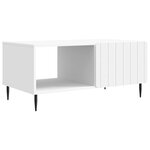 vidaXL Table basse Blanc 90 x 50 x 40 cm Bois d'ingénierie