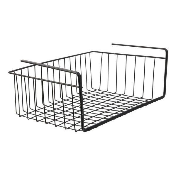 Panier suspendu en métal filaire noir longueur 40cm