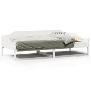 vidaXL Cadre de lit sans matelas blanc 80x200 cm bois massif de pin