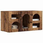vidaXL Meuble TV Bois ancien 80 x 35 x 40 cm Bois d'ingénierie