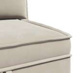 vidaXL Canapé d'angle avec rangement Avoine Velours