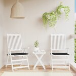 vidaXL Coussins de chaise de jardin 2 Pièces noir 50x50x3 cm tissu oxford