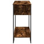 vidaXL Table console chêne fumé 100x35x74 5 cm bois d'ingénierie
