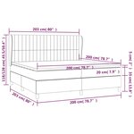 vidaXL Sommier à lattes de lit avec matelas Bleu 200x200 cm Tissu