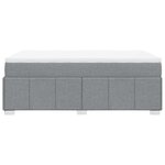 vidaXL Sommier à lattes de lit avec matelas Gris clair 120x200cm Tissu