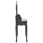 vidaXL Ensemble de coiffeuse avec tabouret Gris 75x69x140 cm Paulownia