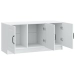 vidaXL Meuble TV Blanc 99 x 34 5 x 47 cm Bois d'ingénierie