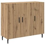 vidaXL Buffet Marron 90 x 34 x 80 cm Bois d'ingénierie