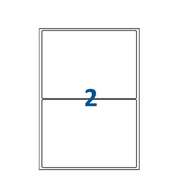 Lot de 500 Planches étiquettes autocollantes blanches sur feuille A4 : 210 x 99 mm (3 étiquettes par feuille  spéciales bons de transport)