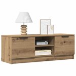 vidaXL Meuble TV chêne artisanal 102x35x36 5 cm bois d'ingénierie
