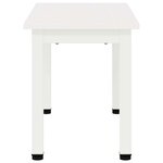 vidaXL Table basse Blanc 60 x 30 x 36 cm Bois de pin massif