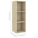 vidaXL Ensemble de meubles TV 3 Pièces Chêne sonoma Bois d'ingénierie