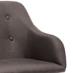 Vidaxl chaise à bascule taupe tissu