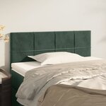 vidaXL Tête de lit Vert foncé 90x5x78/88 cm Velours