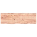 vidaXL Étagère murale marron clair bois chêne massif traité