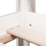 vidaXL Lit haut sans matelas blanc 90x200 cm bois de pin massif