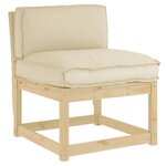 vidaXL Coussin Tissu Oxford Beige 70 x 40 x 12 cm