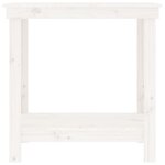 vidaXL Banc de travail Blanc 80x50x80 cm Bois de pin massif