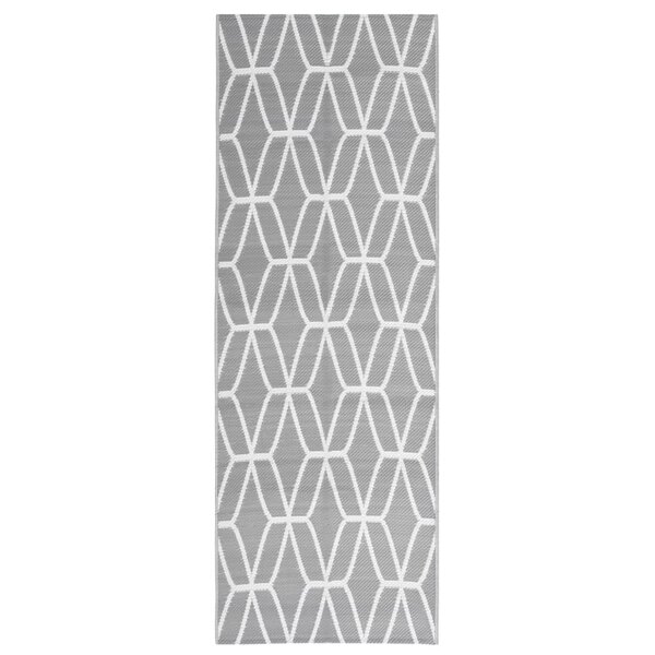 vidaXL Tapis d'extérieur Gris 80x250 cm PP