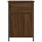vidaXL Tables de chevet 2Pièces Chêne marron 40x42x60cm Bois d'ingénierie