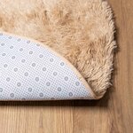 vidaXL Tapis Shaggy à poils longs NAVARRA beige 300x200 cm polyester