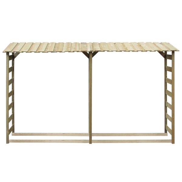 vidaXL Abri de bois de chauffage 300 x 44 x 176 cm Pinède imprégnée