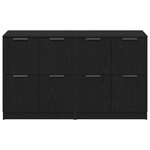 vidaXL Buffets 2 Pièces Chêne Noir 60x30x70 cm Bois d'ingénierie