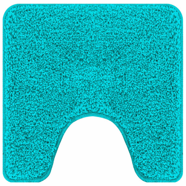 vidaXL Tapis de bain Turquoise 50 x 50 cm Polypropylène