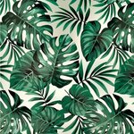 vidaXL Coussin de canapé d'extérieur Polyester Motif feuilles
