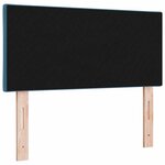 vidaXL Tête de lit LED Bleu foncé 100 cm Velours