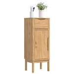 vidaXL Armoire de salle de bain FLORO Cire marron 35 x 30 x 90 cm