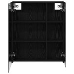 vidaXL Armoire Miroir de Salle de Bain Chêne noir 60 x 14 5 x 70 cm