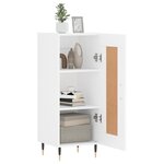 vidaXL Buffet blanc 34 5x34x90 cm bois d'ingénierie