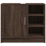 vidaXL Armoire d'évier chêne marron 63x29x55 cm bois d'ingénierie