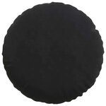 vidaXL Coussins de siège 2 Pièces Noir Ø80 x 29 cm Velours