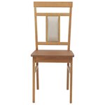 vidaXL Chaise de salle à manger 2 Pièces Naturel