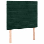 vidaXL Tête de lit Vert foncé 80x5x118/128 cm Velours