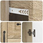 vidaXL Buffet Chêne Sonoma 89 x 34 5 x 57 cm Bois d'ingénierie