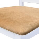 vidaXL Table et chaises de bar 5 Pièces Bois massif Marron et blanc