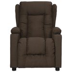 vidaXL Fauteuil Marron foncé Tissu