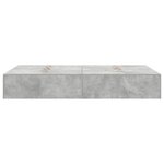 vidaXL Cadre de lit Gris béton 200 x 120 x 31 5 cm Bois d'ingénierie