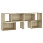 vidaXL Meuble TV Chêne sonoma 104x30x52 cm Bois d'ingénierie