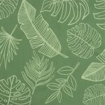 vidaXL Coussin de banc de jardin motif de feuilles 100x50x3 cm