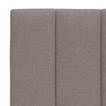 vidaXL Coussin de tête de lit taupe 80 cm tissu