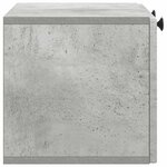 vidaXL Meuble TV mural Gris béton 59 5 x 31 x 30 cm Bois d'ingénierie