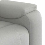 vidaXL Fauteuil de massage inclinable gris nuage tissu