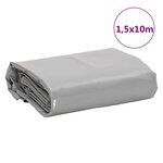 vidaXL Bâche gris 1 5x10 m 650 g/m²
