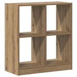 vidaXL Bibliothèque chêne artisanal 68 5x32x75 cm bois d'ingénierie