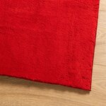 vidaXL Tapis HUARTE à poils courts doux et lavable rouge 160x160 cm